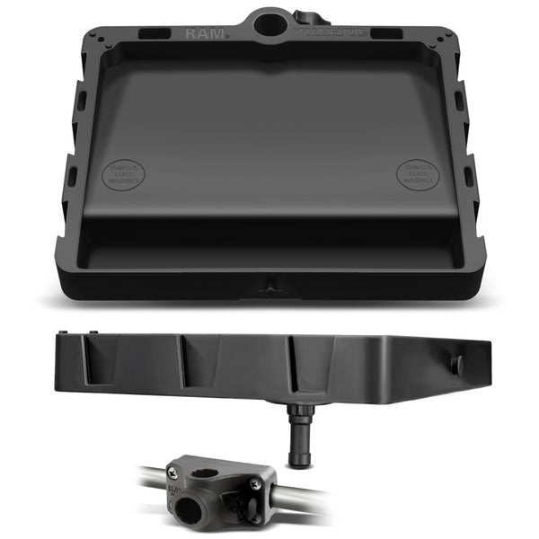 RAM Mount STACK-N-STOW Bait Board w/Combination Bulkhead Rail Adapter Kit [RAP-395-RMU] - Premium Accessories from RAM Mounting Systems - Just $66.49! Shop now at Brushy Creek Marine