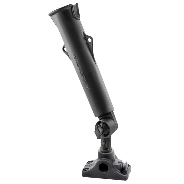 RAM Tough-Tube Fishing Rod Holder w/3" Length Spline Post, Combination Bulkhead/Flat Surface Base & Plunger [RAP-394-SSBMPU] - Premium Rod Holders from RAM Mounting Systems - Just $32.99! Shop now at Brushy Creek Marine