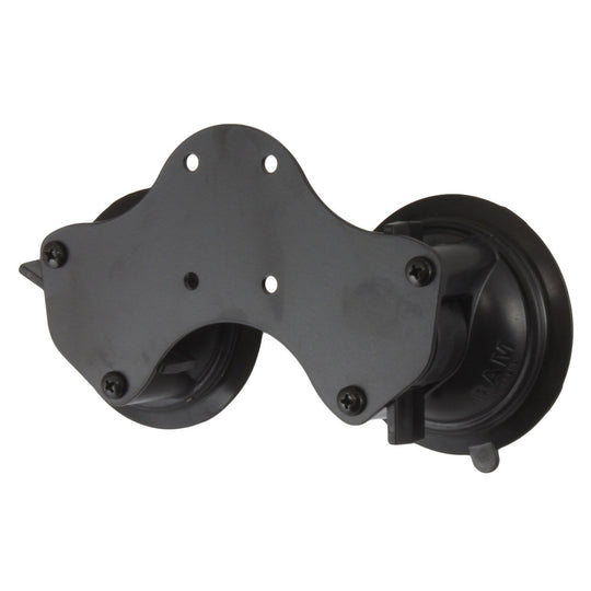 RAM Mount Double Suction Cup Base [RAM-B-189BU] - Premium Suction Cup Mounts from RAM Mounting Systems - Just $35.49! Shop now at Brushy Creek Marine