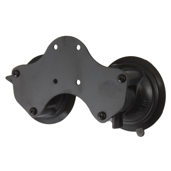 RAM Mount Double Suction Cup Base [RAM-B-189BU] - Premium Suction Cup Mounts from RAM Mounting Systems - Just $36.49! Shop now at Brushy Creek Marine
