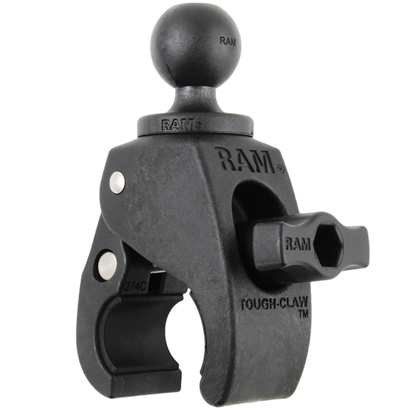 RAM Mount Small Tough-Claw w/1" Rubber Ball [RAP-B-400U] - Premium Rail/Handle Bar Mounts from RAM Mounting Systems - Just $37.49! Shop now at Brushy Creek Marine