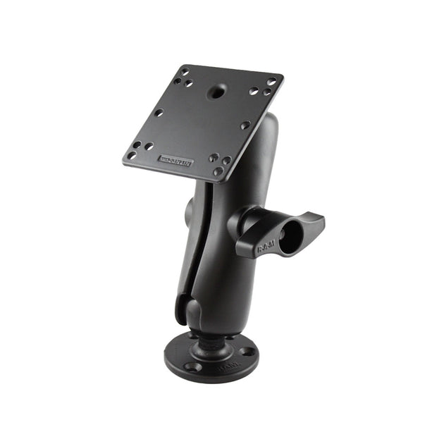 RAM Mount 4.75" Square Base VESA 75mm & 100mm Hole Patterns w/Surface Mount - 2.25" Rubber Ball "D" Size [RAM-D-101U-246] - Premium Surface Mount from RAM Mounting Systems - Just $151.49! Shop now at Brushy Creek Marine