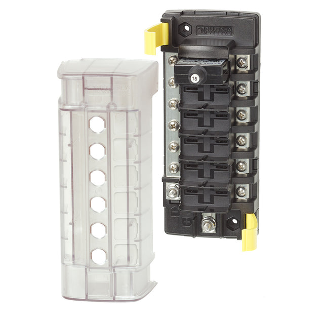 Blue Sea 5052 ST CLB Circuit Breaker Block - 6 Position w/Negative Bus [5052] - Premium Circuit Breakers from Blue Sea Systems - Just $105.99! Shop now at Brushy Creek Marine