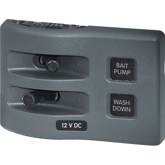 Blue Sea 4303 WeatherDeck 12V DC Waterproof Switch Panel - 2 Position [4303] - Premium Electrical Panels from Blue Sea Systems - Just $55.99! Shop now at Brushy Creek Marine
