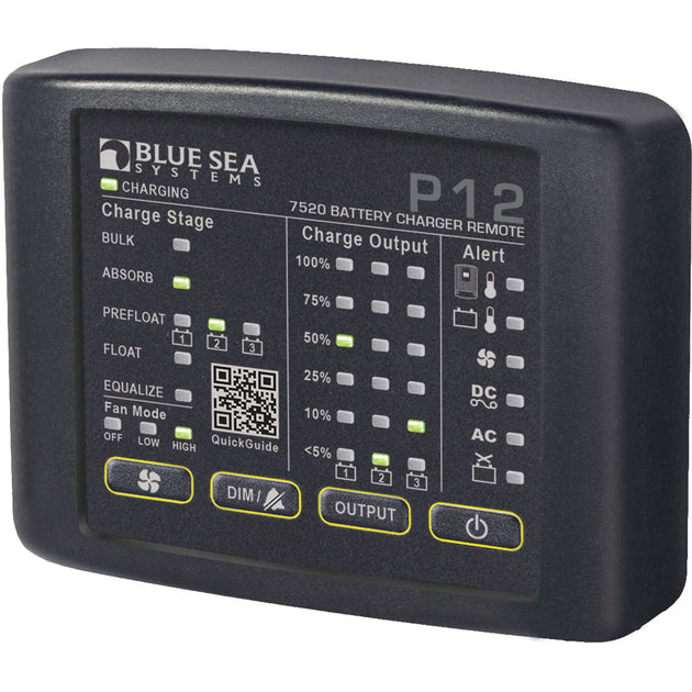 Blue Sea 7520 P12 LED Remote f/Battery Chargers [7520] - Premium Battery Chargers from Blue Sea Systems - Just $213.99! Shop now at Brushy Creek Marine