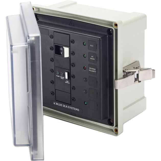 Blue Sea 3119 SMS Surface Mount System Panel Enclosure - 120/240V AC / 50A ELCI Main - 1 Blank Circuit Position [3119] - Premium Circuit Breakers from Blue Sea Systems - Just $1273.99! Shop now at Brushy Creek Marine