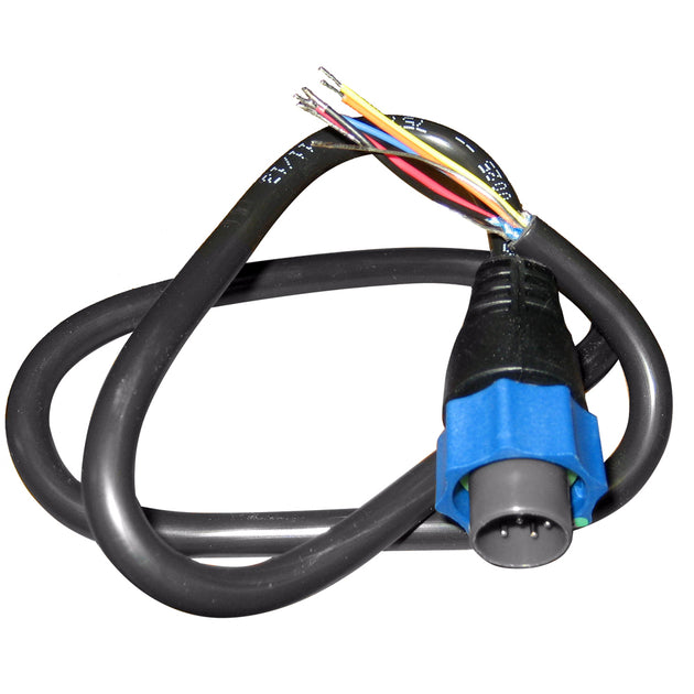 Lowrance Adapter Cable 7-Pin Blue to Bare Wires [000-10046-001] - Premium Transducer Accessories from Lowrance - Just $35! Shop now at Brushy Creek Marine