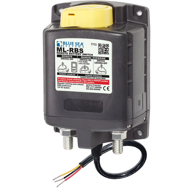 Blue Sea 7713 ML-RBS Remote Battery Switch w/Manual Control Release - 12V [7713] - Premium Battery Management from Blue Sea Systems - Just $408.99! Shop now at Brushy Creek Marine