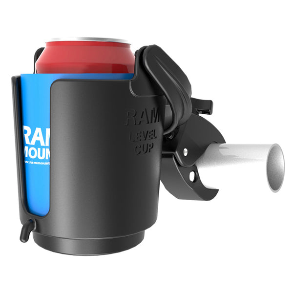 RAM Mount Tough-Claw Mount w/Self-Leveling Cup Holder [RAM-B-132-400U] - Premium Drink Cup Mounts from RAM Mounting Systems - Just $38.49! Shop now at Brushy Creek Marine
