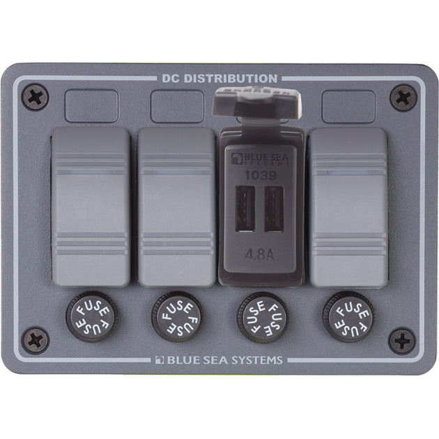 Blue Sea Dual USB Charger - 24V Contura Mount [1039] - Premium Accessories from Blue Sea Systems - Just $74.99! Shop now at Brushy Creek Marine