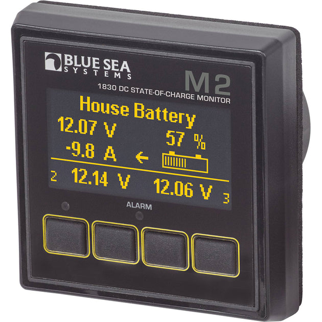 Blue Sea 1830 M2 DC SoC State of Charge Monitor [1830] - Premium Meters & Monitoring from Blue Sea Systems - Just $499.99! Shop now at Brushy Creek Marine