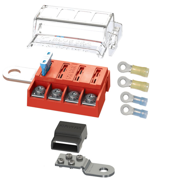 Blue Sea 5024 ST-Blade Battery Terminal Mount Fuse Block Kit [5024] - Premium Fuse Blocks & Fuses from Blue Sea Systems - Just $61.99! Shop now at Brushy Creek Marine