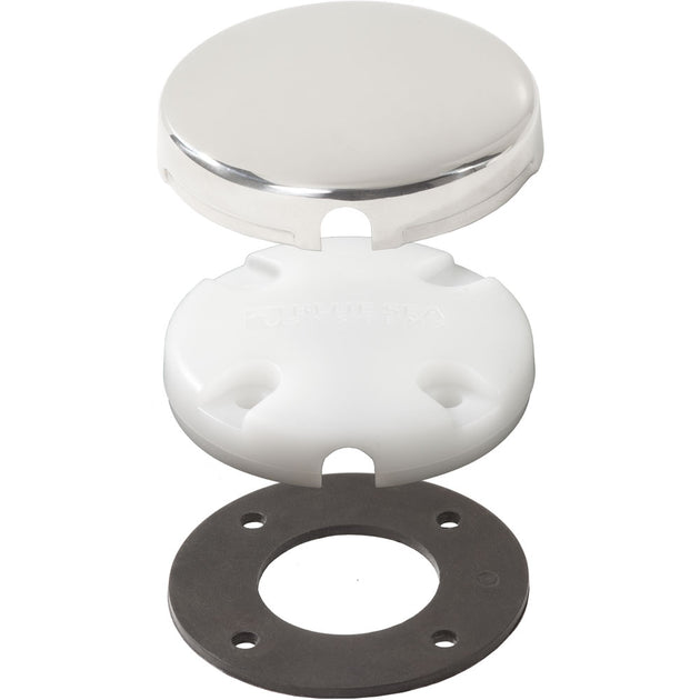 Blue Sea Side Entry CableClam w/Stainless Steel Dress Cap [1007100] - Premium Wire Management from Blue Sea Systems - Just $26.99! Shop now at Brushy Creek Marine