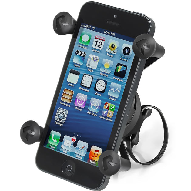 RAM Mount EZ-ON/OFF Bicycle Mount w/Universal X-Grip Cell Phone Holder [RAP-274-1-UN7U] - Premium Rail/Handle Bar Mounts from RAM Mounting Systems - Just $37.49! Shop now at Brushy Creek Marine