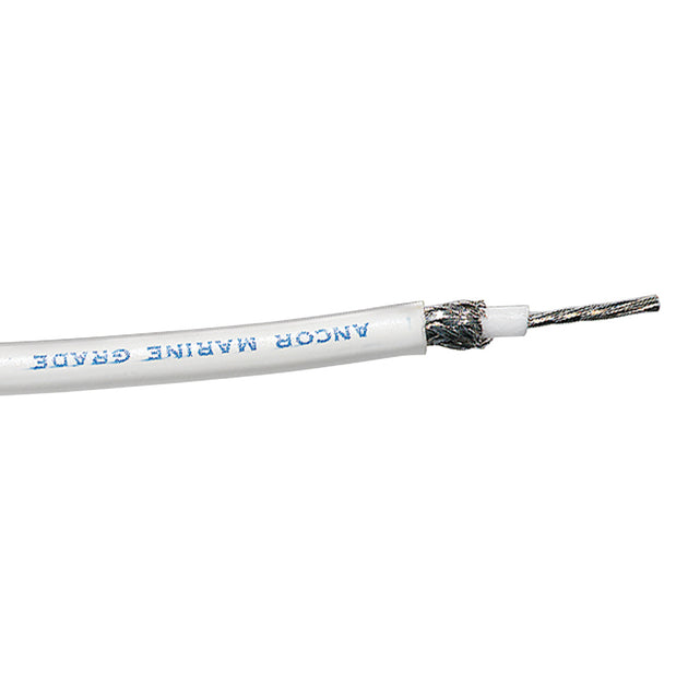 Ancor RG-213 White Tinned Coaxial Cable - 100' [151710] - Premium Wire from Ancor - Just $328.99! Shop now at Brushy Creek Marine
