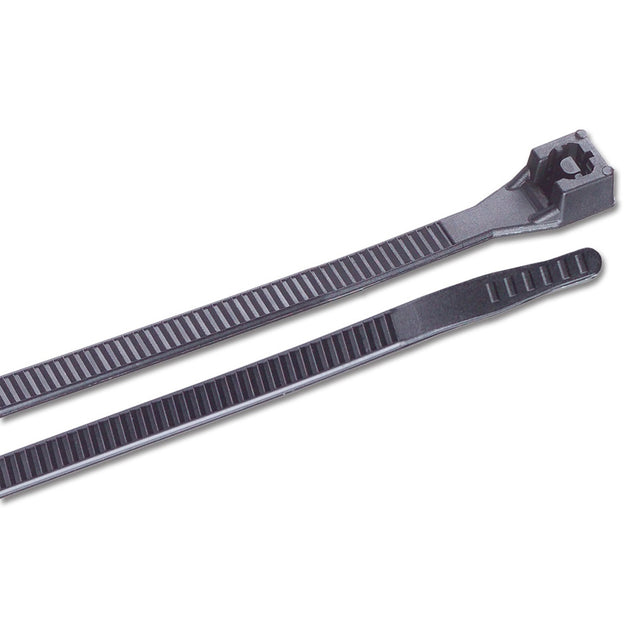 Ancor 11" UV Black Standard Cable Zip Ties - 25 pack [199210] - Premium Wire Management from Ancor - Just $2.99! Shop now at Brushy Creek Marine