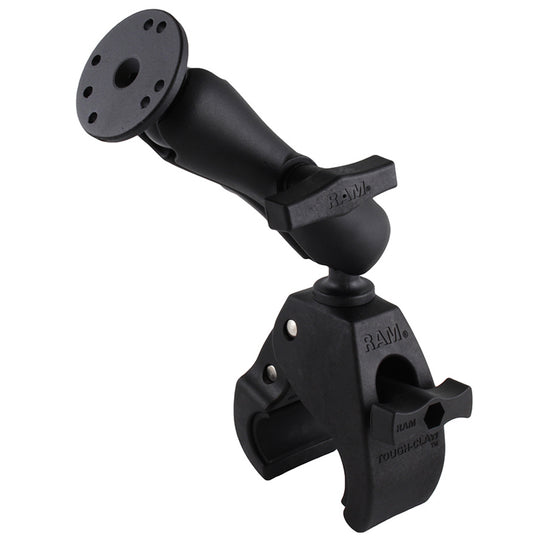 RAM Mount Large Tough-Claw Base w/Double Socket Arm & 1.5" Round Base Adapter [RAP-401-202U] - Premium Rail/Handle Bar Mounts from RAM Mounting Systems - Just $103.49! Shop now at Brushy Creek Marine