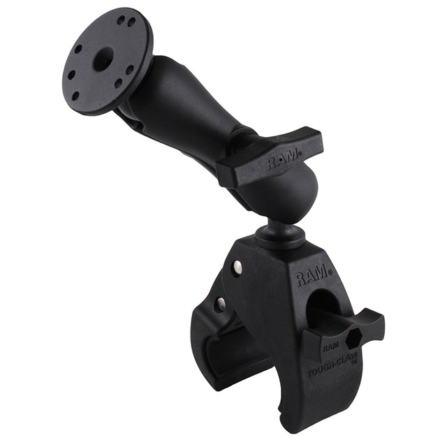 RAM Mount Large Tough-Claw Base w/Double Socket Arm & 1.5" Round Base Adapter [RAP-401-202U] - Premium Rail/Handle Bar Mounts from RAM Mounting Systems - Just $103.49! Shop now at Brushy Creek Marine