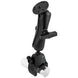 RAM Mount Large Tough-Claw Base w/Double Socket Arm & 1.5" Round Base Adapter [RAP-401-202U] - Premium Rail/Handle Bar Mounts from RAM Mounting Systems - Just $105.99! Shop now at Brushy Creek Marine