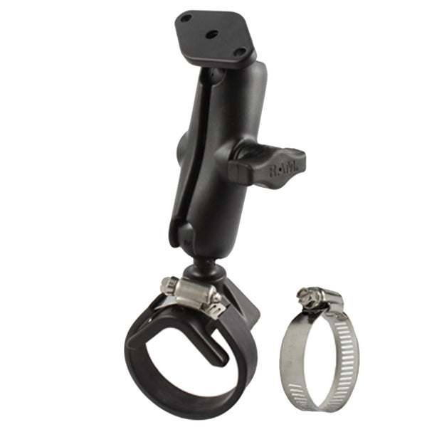 RAM Mount Strap Mount w/Arm & Diamond Base [RAM-B-108-238] - Premium Rail/Handle Bar Mounts from RAM Mounting Systems - Just $46.99! Shop now at Brushy Creek Marine