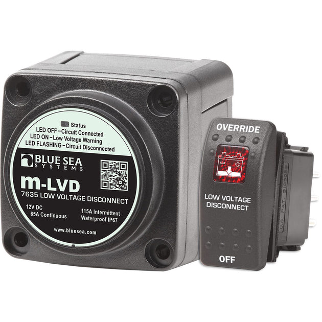 Blue Sea 7635 m-LVD Low Voltage Disconnect [7635] - Premium Battery Management from Blue Sea Systems - Just $158.99! Shop now at Brushy Creek Marine
