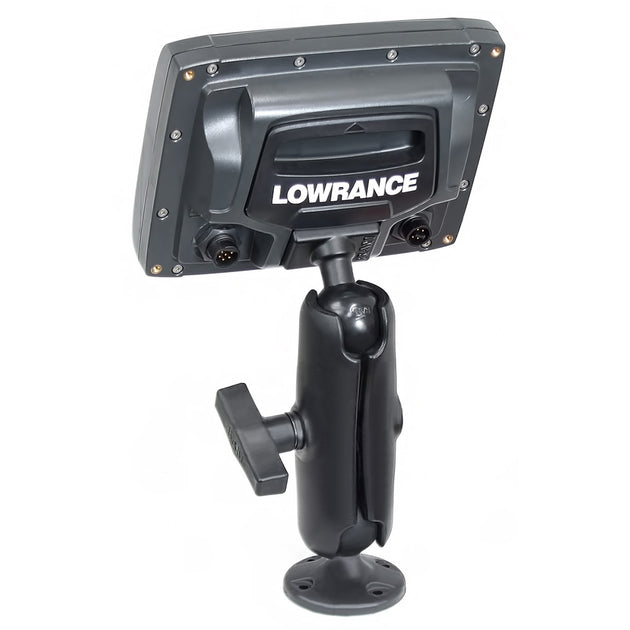 RAM Mount 1.5" Ball "Rugged Use" Composite Mount f/Lowrance Elite-5 & Mark-5 Series Fishfinders [RAP-101U-LO11] - Premium Marine Electronics Mounts from RAM Mounting Systems - Just $43.99! Shop now at Brushy Creek Marine