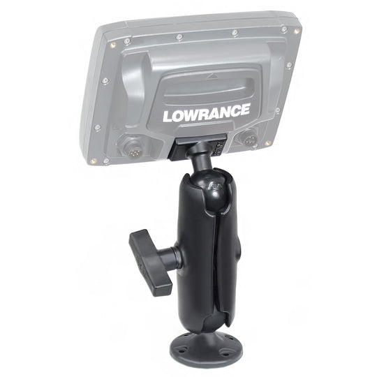 RAM Mount 1.5" Ball "Rugged Use" Composite Mount f/Lowrance Elite-5 & Mark-5 Series Fishfinders [RAP-101U-LO11] - Premium Marine Electronics Mounts from RAM Mounting Systems - Just $43.99! Shop now at Brushy Creek Marine