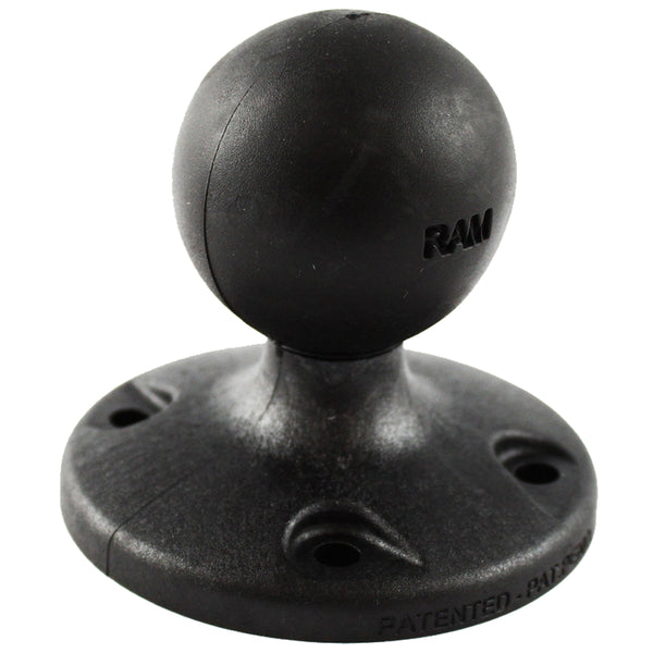 RAM Mount 2.5" Composite Round Base w/AMPS Hole Pattern & 1.5" Ball [RAP-202U] - Premium C Size from RAM Mounting Systems - Just $12.49! Shop now at Brushy Creek Marine