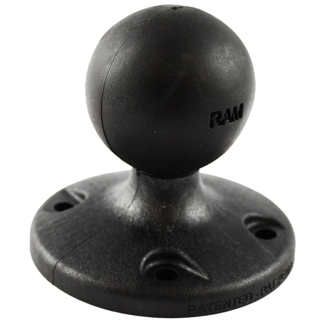 RAM Mount 2.5" Composite Round Base w/AMPS Hole Pattern & 1.5" Ball [RAP-202U] - Premium C Size from RAM Mounting Systems - Just $11.99! Shop now at Brushy Creek Marine