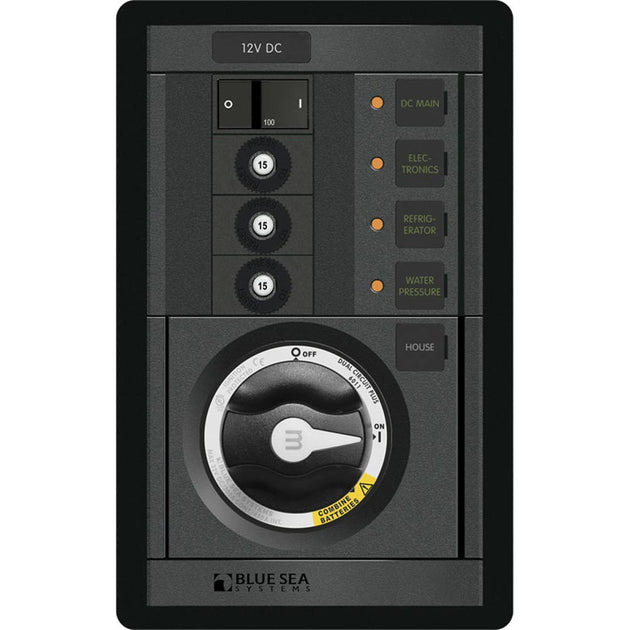 Blue Sea 1408 M-Series Dual Circuit Plus, Main + 3 Positions CLB Vertical [1408] - Premium Battery Management from Blue Sea Systems - Just $502.99! Shop now at Brushy Creek Marine