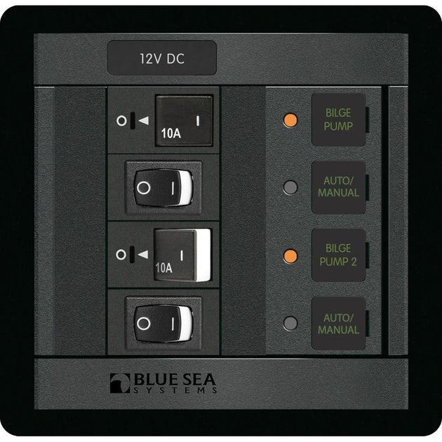 Blue Sea 1522 360 Panel Dual Bilge Pump Control [1522] - Premium Electrical Panels from Blue Sea Systems - Just $441.99! Shop now at Brushy Creek Marine