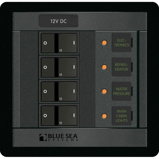 Blue Sea 1216 12V DC 4 Position [1216] - Premium Electrical Panels from Blue Sea Systems - Just $329.99! Shop now at Brushy Creek Marine