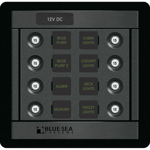 Blue Sea 1450 DC 8 Position CLB Square [1450] - Premium Electrical Panels from Blue Sea Systems - Just $264.99! Shop now at Brushy Creek Marine