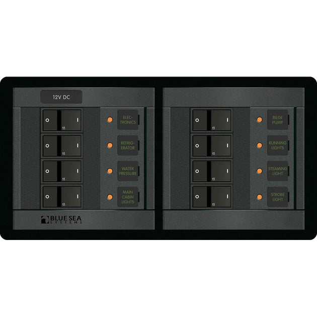 Blue Sea 1225 12V DC 8 Position - Horizontal [1225] - Premium Electrical Panels from Blue Sea Systems - Just $581.99! Shop now at Brushy Creek Marine