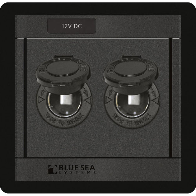Blue Sea 1472 DC 12V Socket Panel [1472] - Premium Electrical Panels from Blue Sea Systems - Just $94.99! Shop now at Brushy Creek Marine
