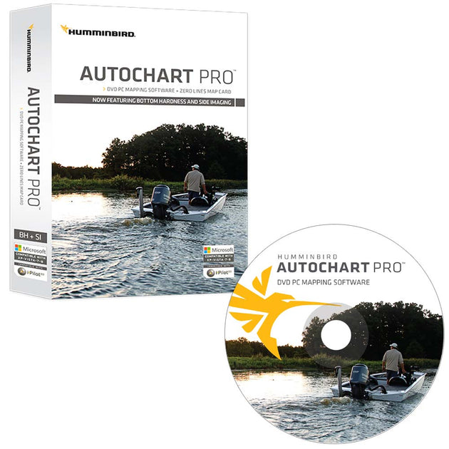 Humminbird AutoChart PRO DVD PC Mapping Software w/Zero Lines Map Card [600032-1] - Premium Humminbird from Humminbird - Just $249.99! Shop now at Brushy Creek Marine