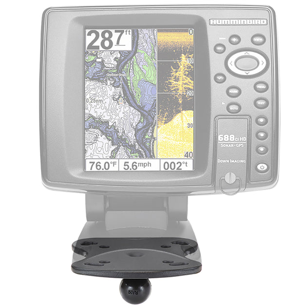 RAM Mount 1" Ball Marine Electronic Base f/Humminbird & Lowrance [RAM-B-107BU] - Premium Marine Electronics Mounts from RAM Mounting Systems - Just $22.49! Shop now at Brushy Creek Marine