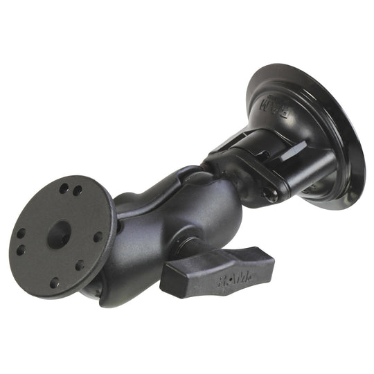 RAM Mount Suction Cup Mount w/Short Arm [RAM-166-B-202U] - Premium Suction Cup Mounts from RAM Mounting Systems - Just $64.49! Shop now at Brushy Creek Marine