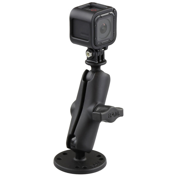 RAM Mount 1" Ball Mount w/Custom GoPro Hero Adapter [RAM-B-138-GOP1U] - Premium Camera Mounts from RAM Mounting Systems - Just $34.49! Shop now at Brushy Creek Marine