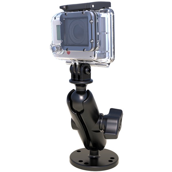 RAM Mount 1" Ball Mount w/Custom GoPro Hero Adapter [RAM-B-138-GOP1U] - Premium Camera Mounts from RAM Mounting Systems - Just $34.49! Shop now at Brushy Creek Marine