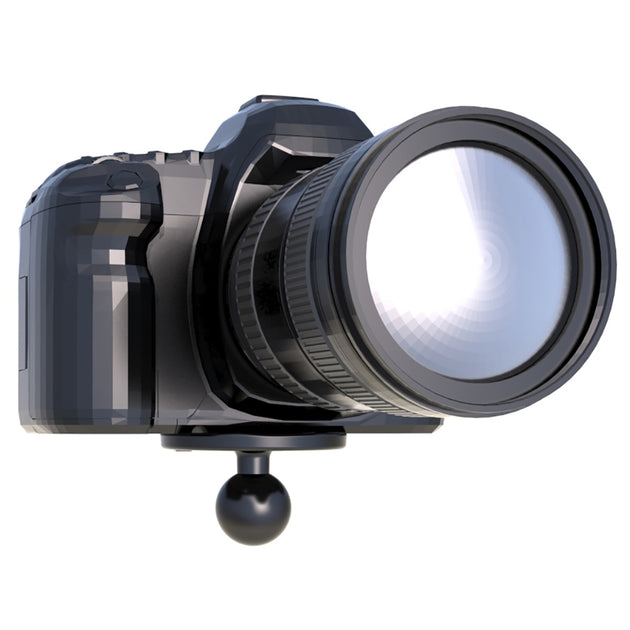 RAM Mount Strap Clamp Roll Bar Mount w/Standard Length Double Socket Arm & 2.5" Round Base w/1/4"-20 Male Threaded Post [RAM-B-149Z-2-202AU] - Premium Rail/Handle Bar Mounts from RAM Mounting Systems - Just $54.49! Shop now at Brushy Creek Marine