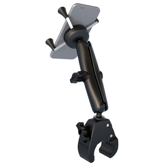 RAM Mount Universal Tough-Claw Base w/Long Double Socket Arm & Universal X-Grip Cell/iPhone Cradle [RAM-B-400-C-UN7U] - Premium Rail/Handle Bar Mounts from RAM Mounting Systems - Just $94.99! Shop now at Brushy Creek Marine