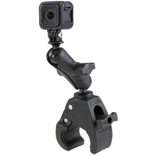RAM Mount Medium Tough-Claw Mount w/Custom GoPro Hero Adapter [RAP-B-404-GOP1U] - Premium Rail/Handle Bar Mounts from RAM Mounting Systems - Just $62.49! Shop now at Brushy Creek Marine