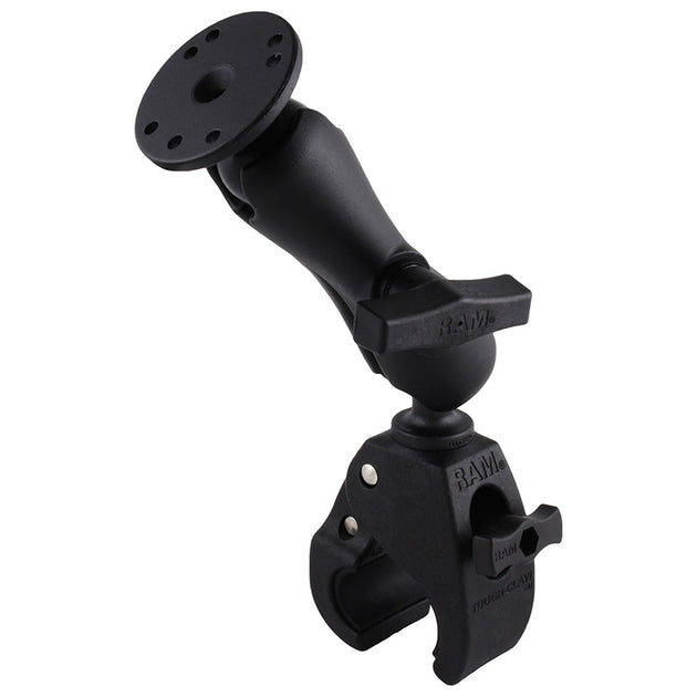 RAM Mount Medium Tough-Claw Base w/Double Socket Arm & 1.5" Round Base Adapter [RAP-404-202U] - Premium Rail/Handle Bar Mounts from RAM Mounting Systems - Just $86.99! Shop now at Brushy Creek Marine