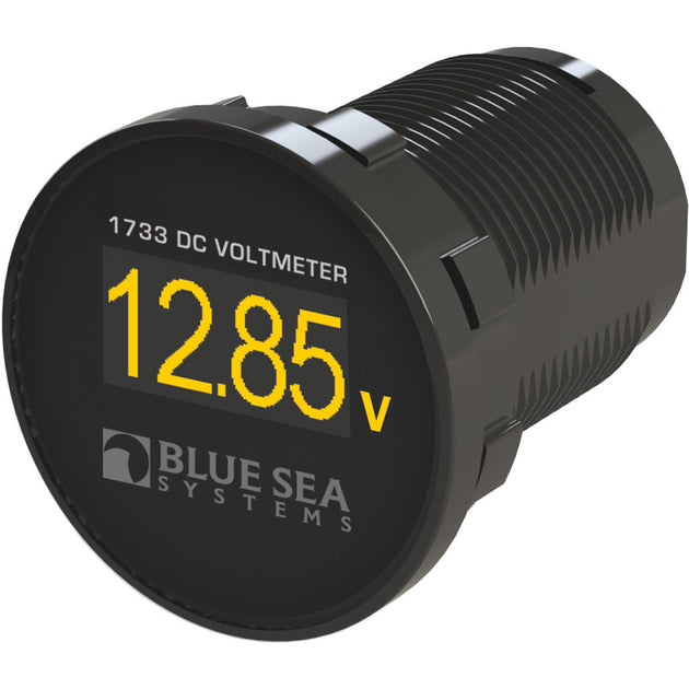 Blue Sea 1733 Mini OLED DC Voltmeter [1733] - Premium Meters & Monitoring from Blue Sea Systems - Just $77.99! Shop now at Brushy Creek Marine