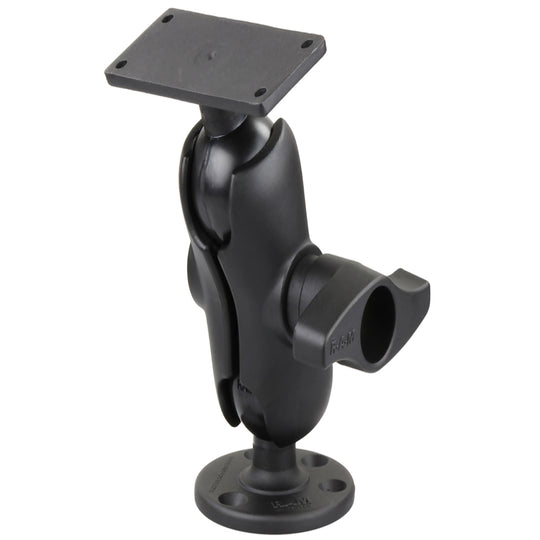RAM Mount 2.25" Ball Mount w/3.68" Round Base & 2" x 5" Rectangular Base f/Humminbird HELIX 9, 10 & 12 [RAM-D-202-25-C-202U] - Premium Marine Electronics Mounts from RAM Mounting Systems - Just $126.49! Shop now at Brushy Creek Marine