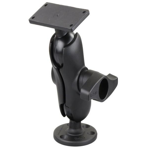 RAM Mount 2.25" Ball Mount w/3.68" Round Base & 2" x 5" Rectangular Base f/Humminbird HELIX 9, 10 & 12 [RAM-D-202-25-C-202U] - Premium Marine Electronics Mounts from RAM Mounting Systems - Just $126.49! Shop now at Brushy Creek Marine