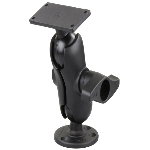RAM Mount 2.25" Ball Mount w/3.68" Round Base & 2" x 5" Rectangular Base f/Humminbird HELIX 9, 10 & 12 [RAM-D-202-25-C-202U] - Premium Marine Electronics Mounts from RAM Mounting Systems - Just $123.99! Shop now at Brushy Creek Marine