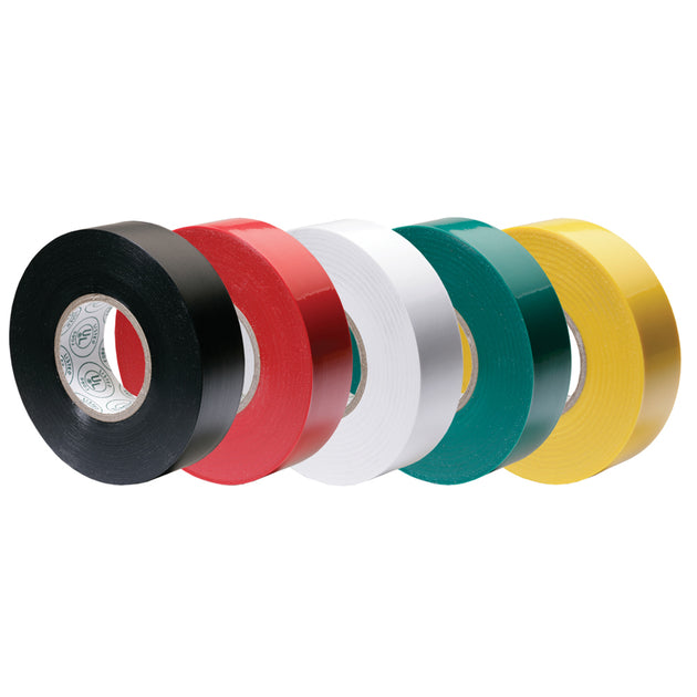Ancor Premium Assorted Electrical Tape - 1/2" x 20' - Black / Red / White / Green / Yellow [339066] - Premium Wire Management from Ancor - Just $4.99! Shop now at Brushy Creek Marine