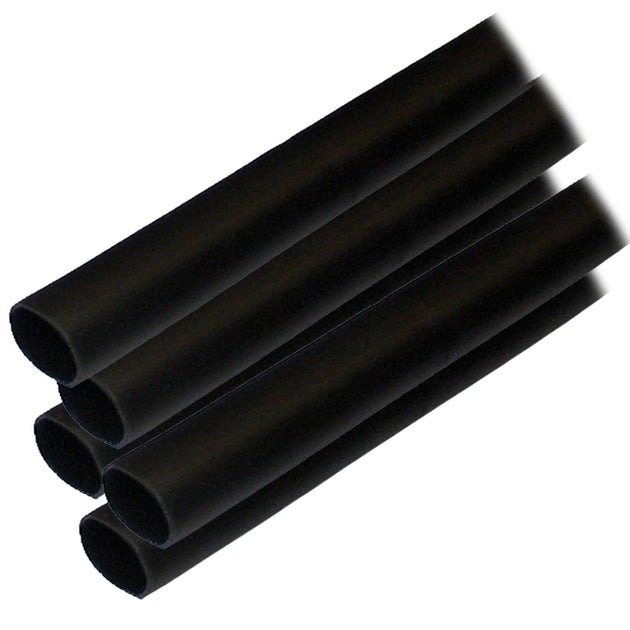Ancor Adhesive Lined Heat Shrink Tubing (ALT) - 1/2" x 6" - 5-Pack - Black [305106] - Premium Wire Management from Ancor - Just $19.99! Shop now at Brushy Creek Marine